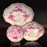 Drei Schälchen. Meissen | Porzellan, Farb- und Goldstaffagen.