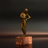 Antiker Krieger. 19./20. Jh. | Bronze, patiniert. Marmorsockel.