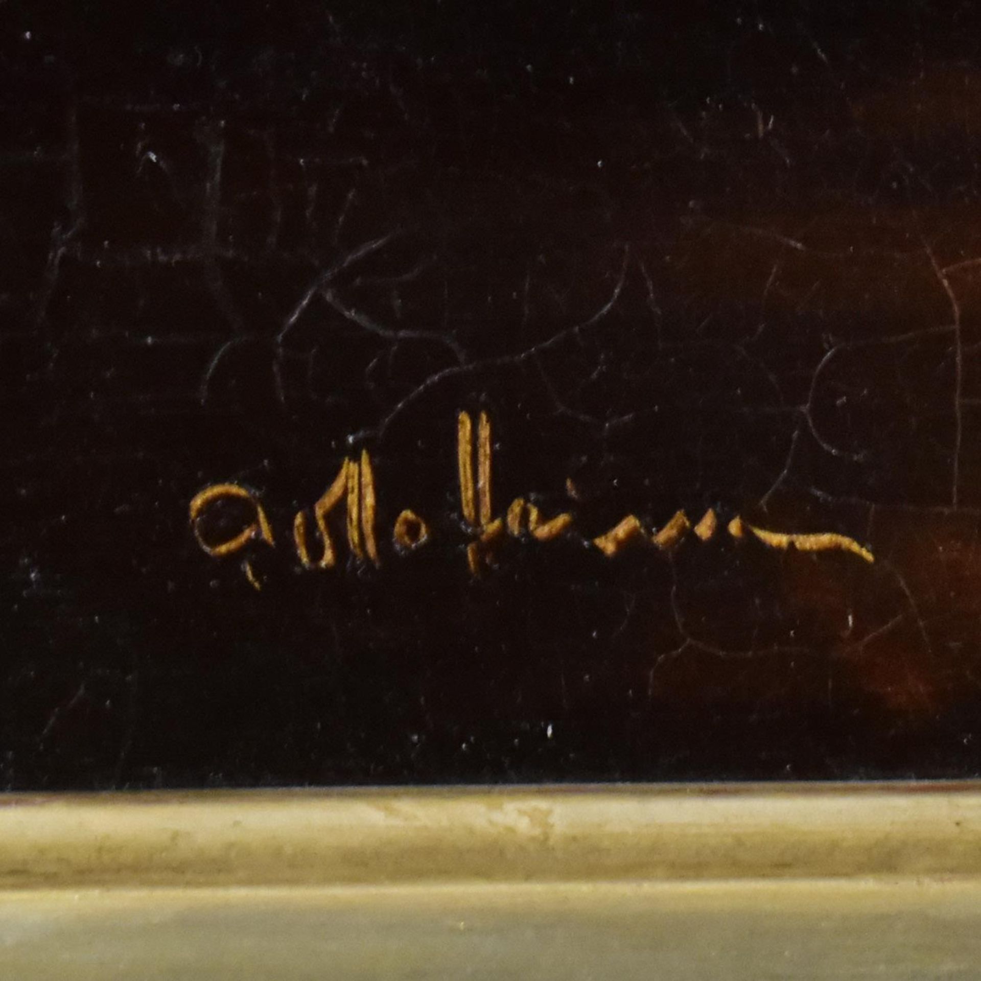 HEIM, PETER OTTO. Kammerkonzert / Portraitist bei der Arbeit. Ein Paar Gemälde: Öl/Holz. - Bild 5 aus 6