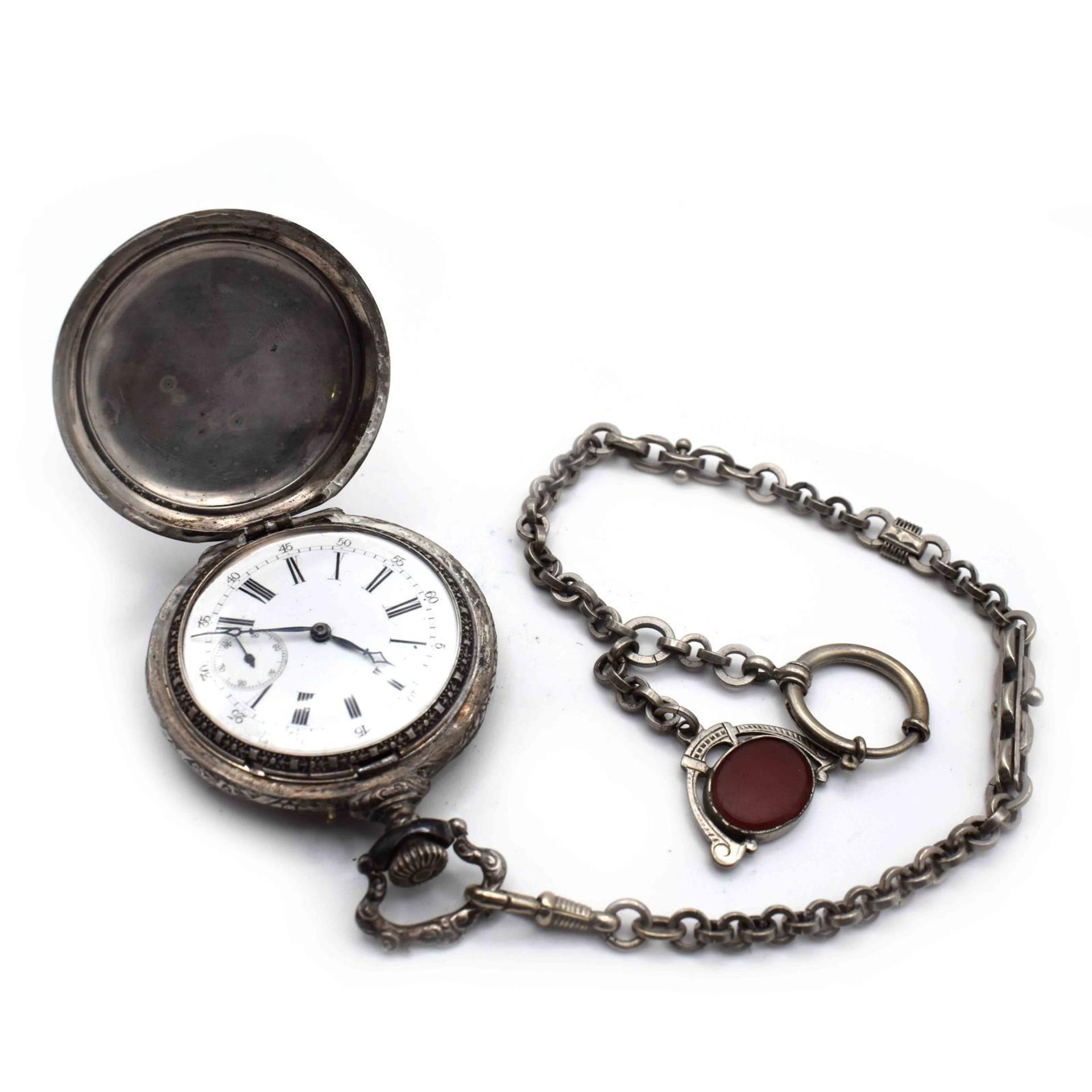 Konvolut Taschenuhren, 17tlg. Gehäuse Metall bzw. Silber. - Bild 35 aus 37