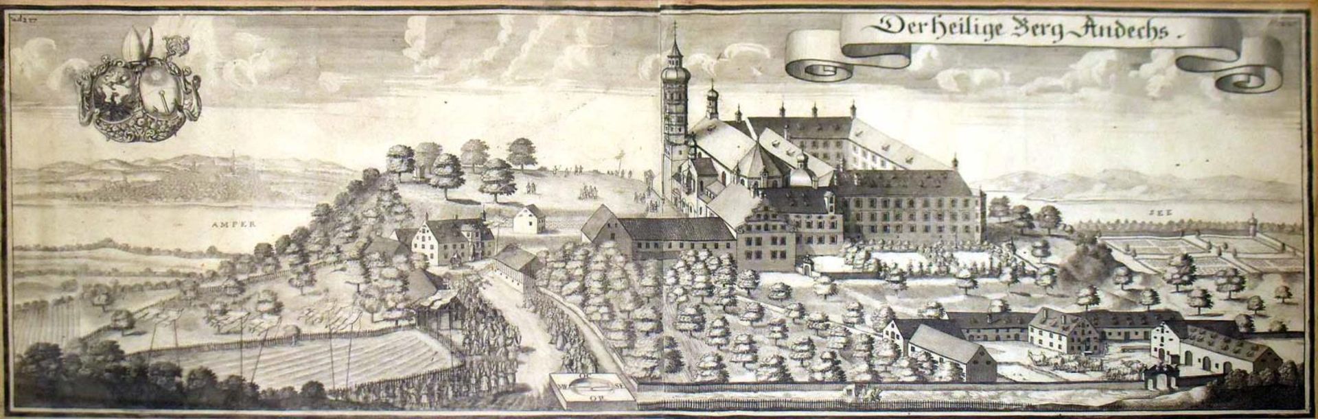 WENING, MICHAEL. Drei Schloß- und Klosteransichten. Drei Kupferstiche. - Bild 3 aus 6