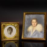 Zwei Miniaturen. 20. Jh. | Aquarell- und Deckfarben.