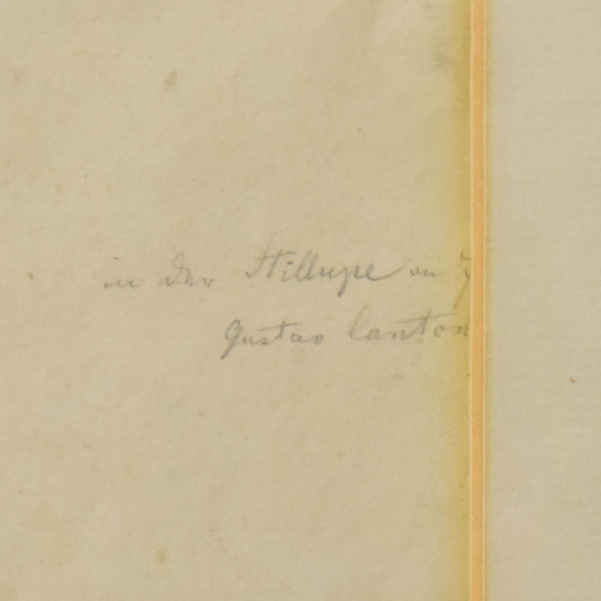 CANTON, GUSTAV JAKOB. Bauer. Aquarell und Bleistift. - Bild 2 aus 2