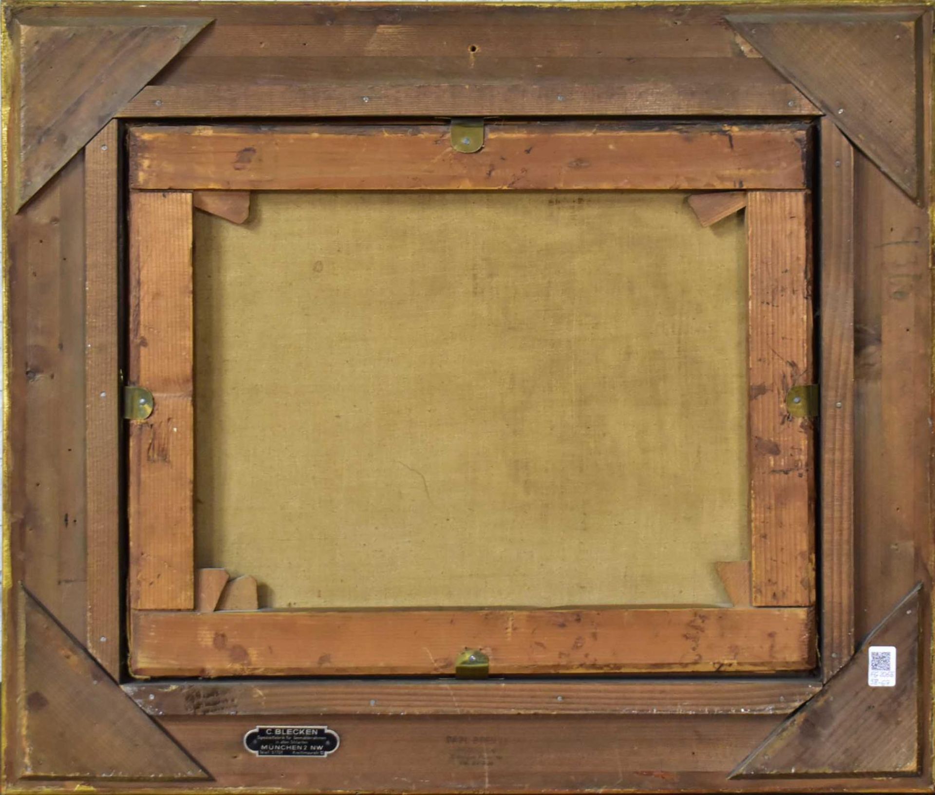 LIER, ADOLF. Am Dorfweiher. Öl/Leinwand. - Bild 2 aus 2