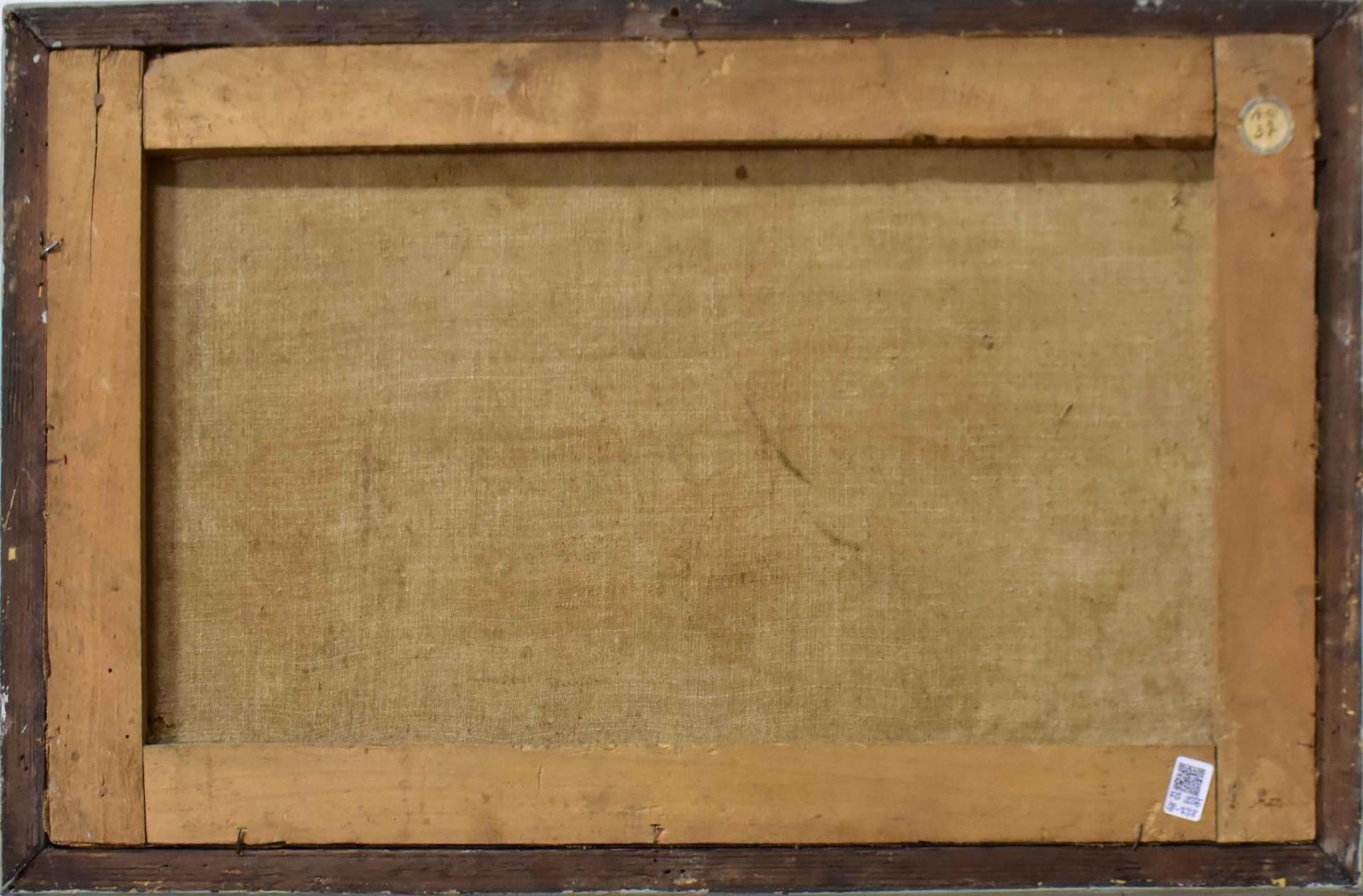 UNBEKANNT. Fischer an der Küste. Öl/Leinwand. - Bild 2 aus 2