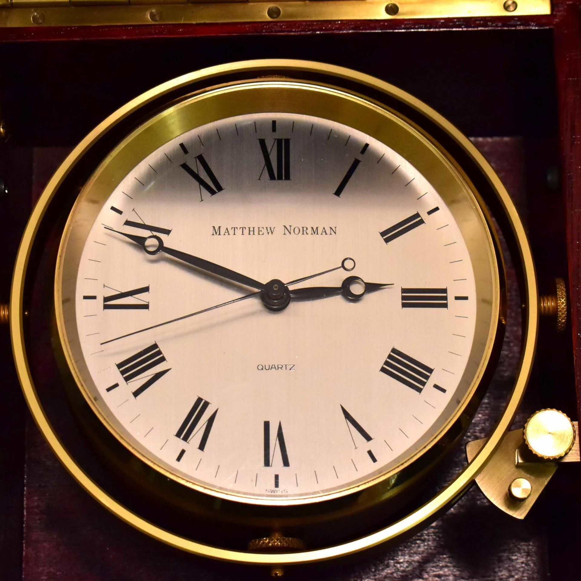 Chronometer, Matthew Norman. Schweiz, 20. Jh. | Mahagoni. Messing. Glas.