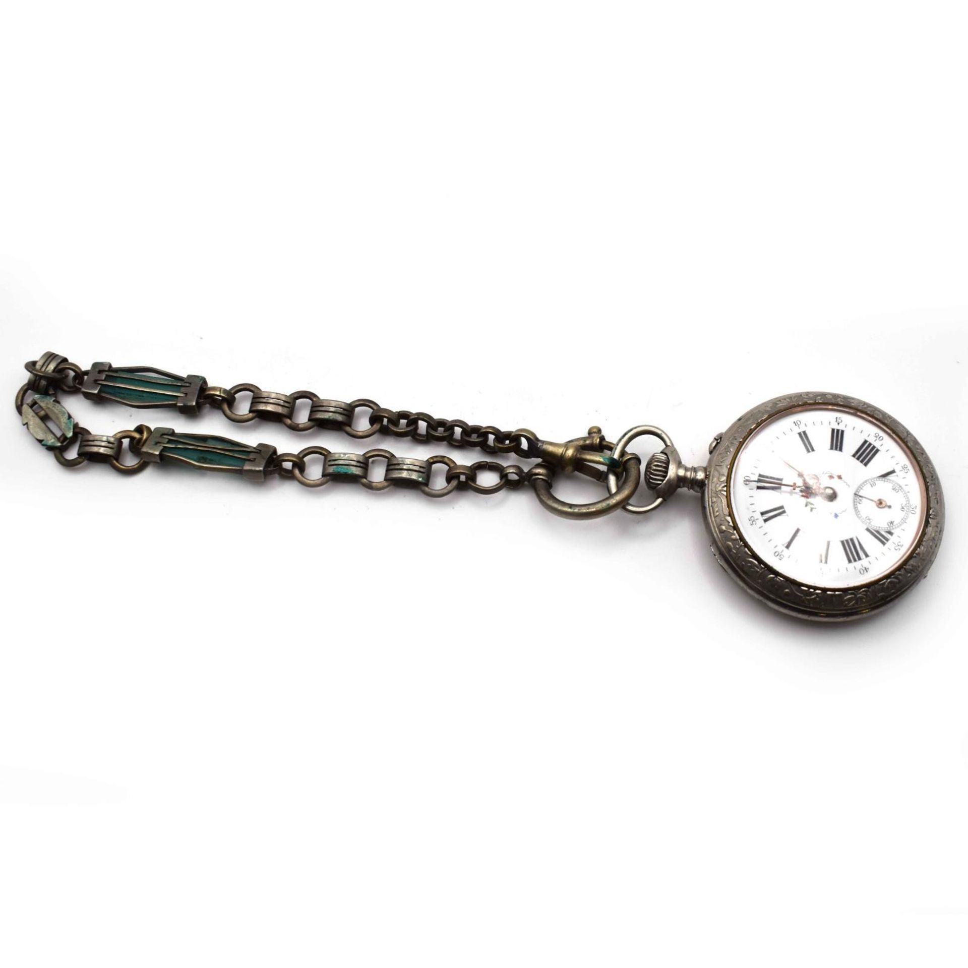 Konvolut Taschenuhren, 17tlg. Gehäuse Metall bzw. Silber. - Bild 31 aus 37