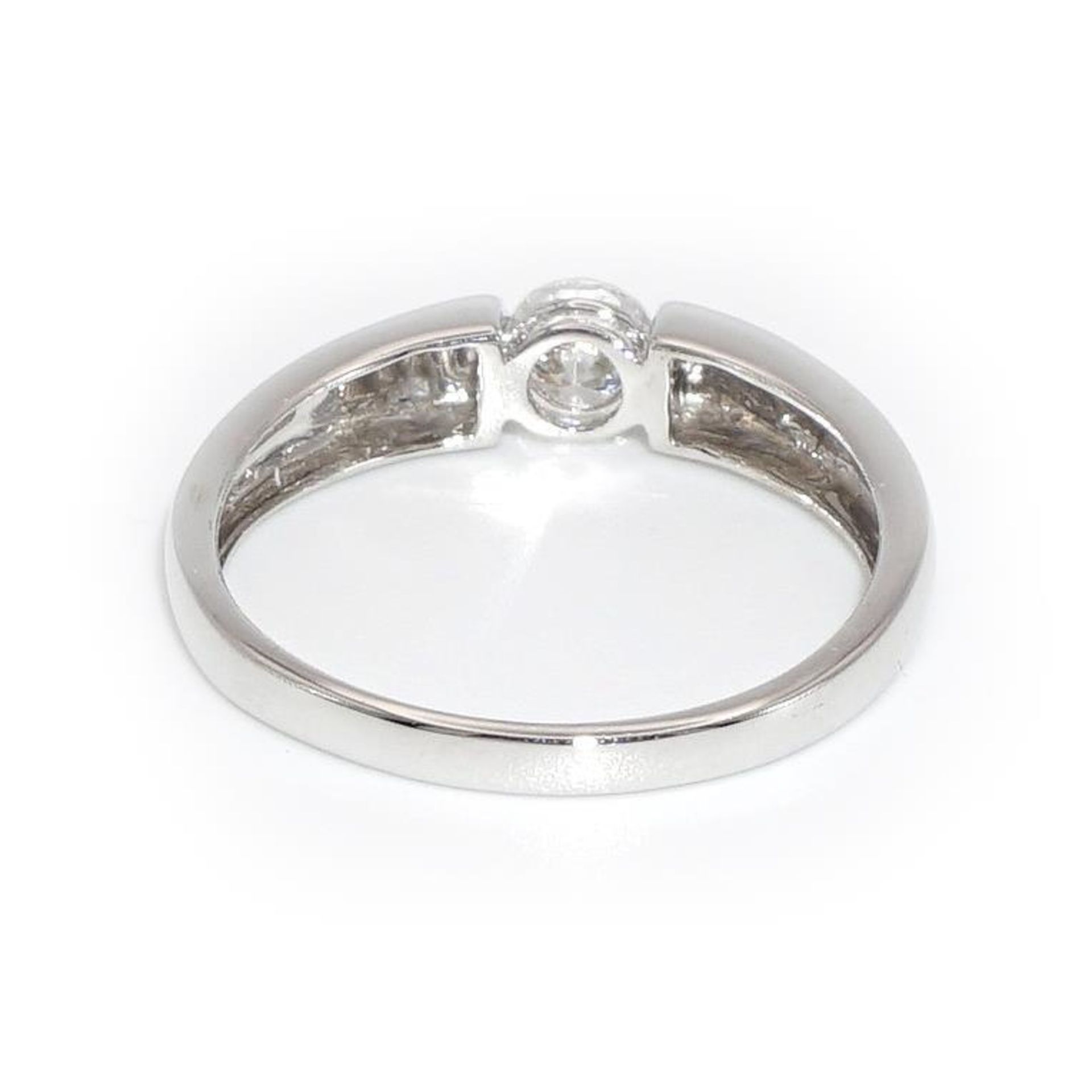 Ring. 14 K WG. - Bild 3 aus 3