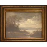 BETZ, ANOR (WOHL). Seeufer. Öl/Hartfaserplatte.