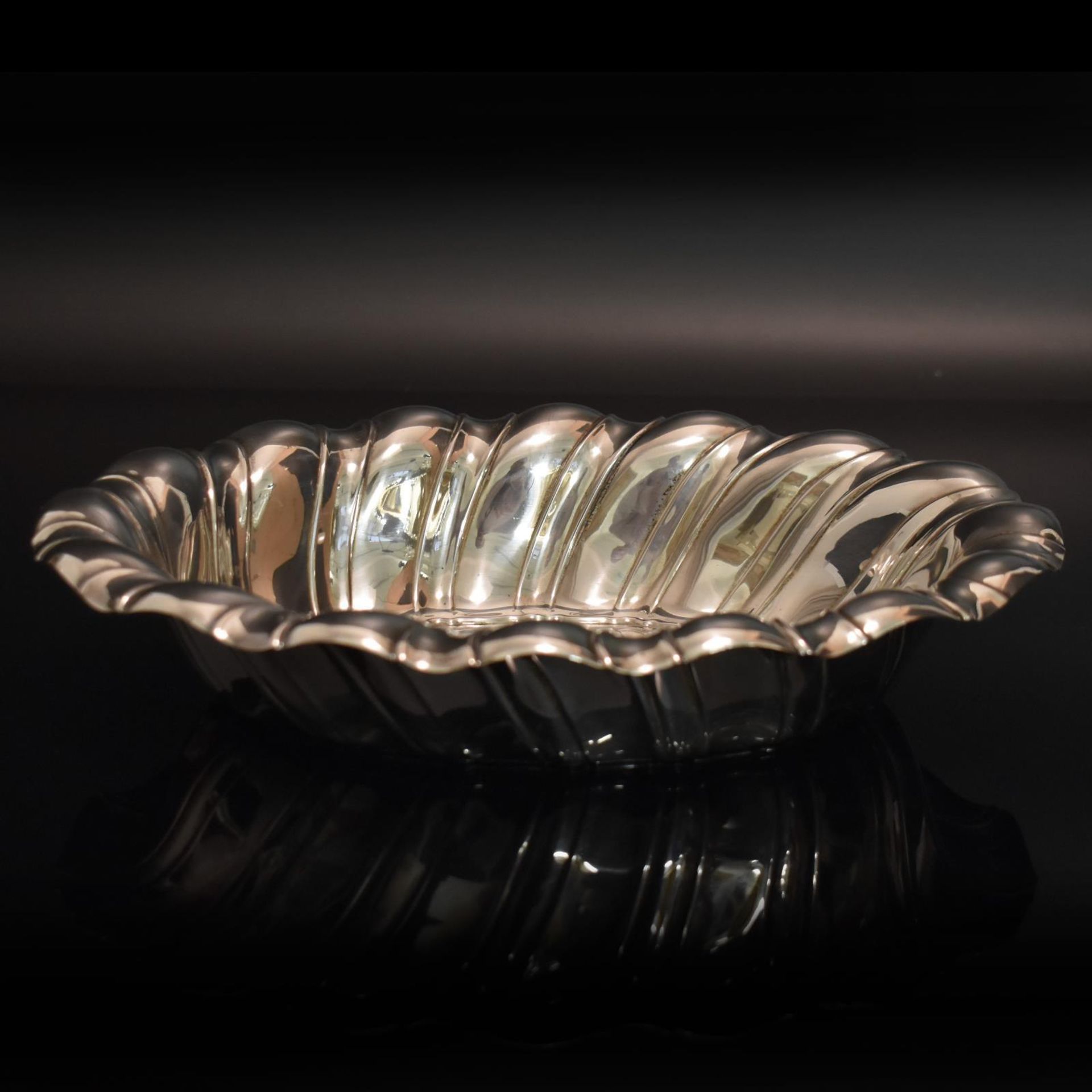 Ovale Schale. Italien, 20. Jh. | Silber.