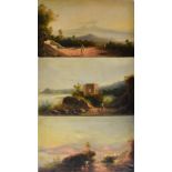 UNBEKANNT. Italienische Landschaften. Öl/Leinwand.