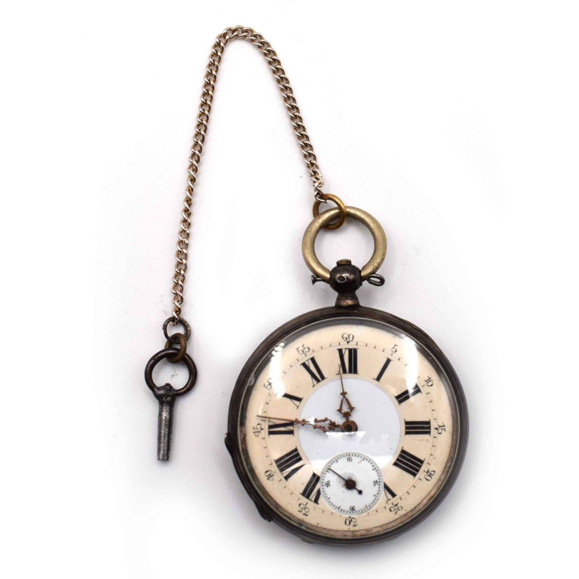 Konvolut Taschenuhren, 17tlg. Gehäuse Metall bzw. Silber. - Bild 7 aus 37