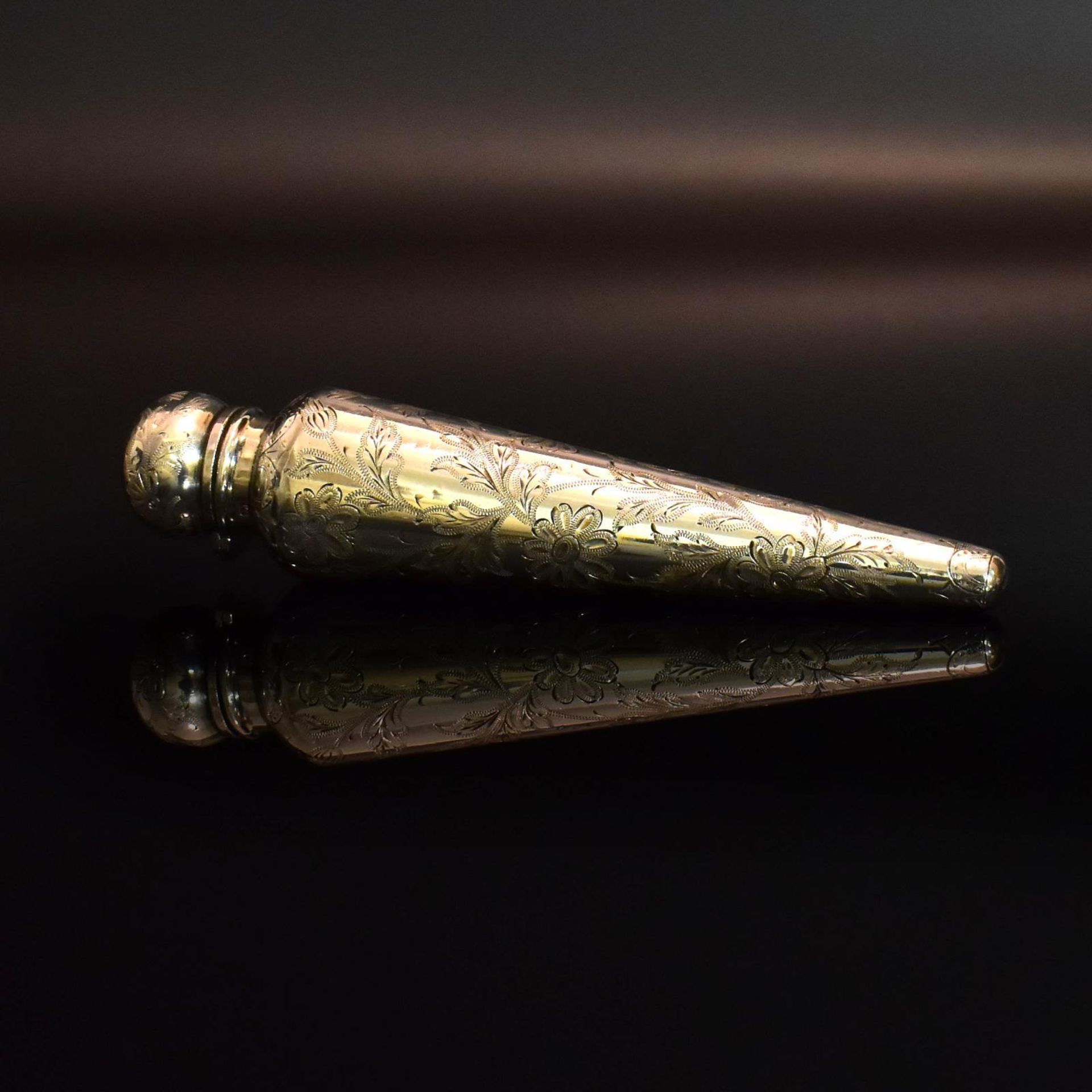 Flakon. London, 1884, William Stringer Mills | Silber, Glasstöpsel.