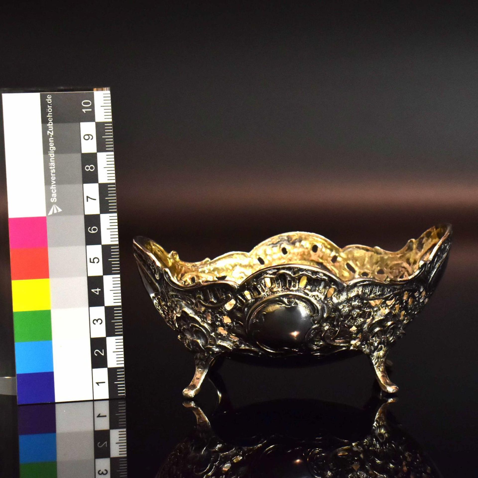 Schälchen. Silber, innen vergoldet. - Bild 2 aus 3