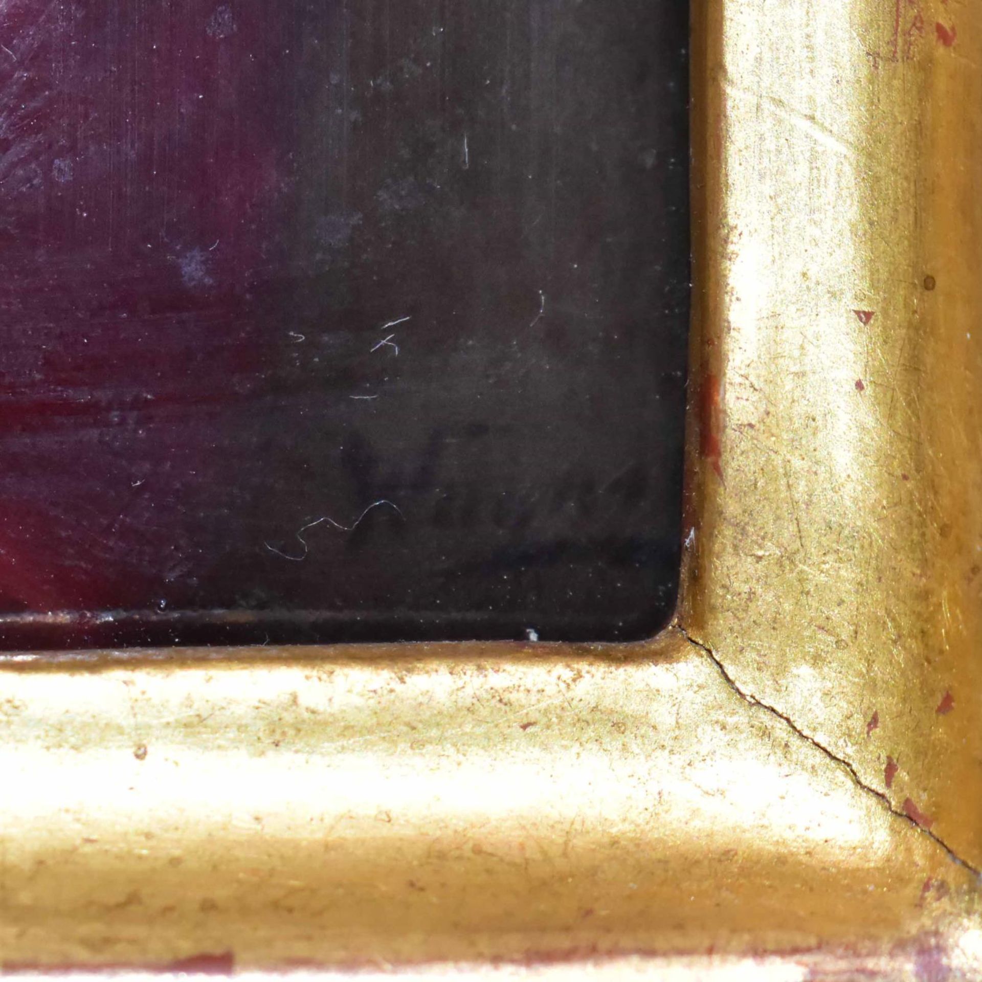 Porzellanbild. 19. Jh. | Porzellan, farbig staffiert. - Bild 2 aus 2