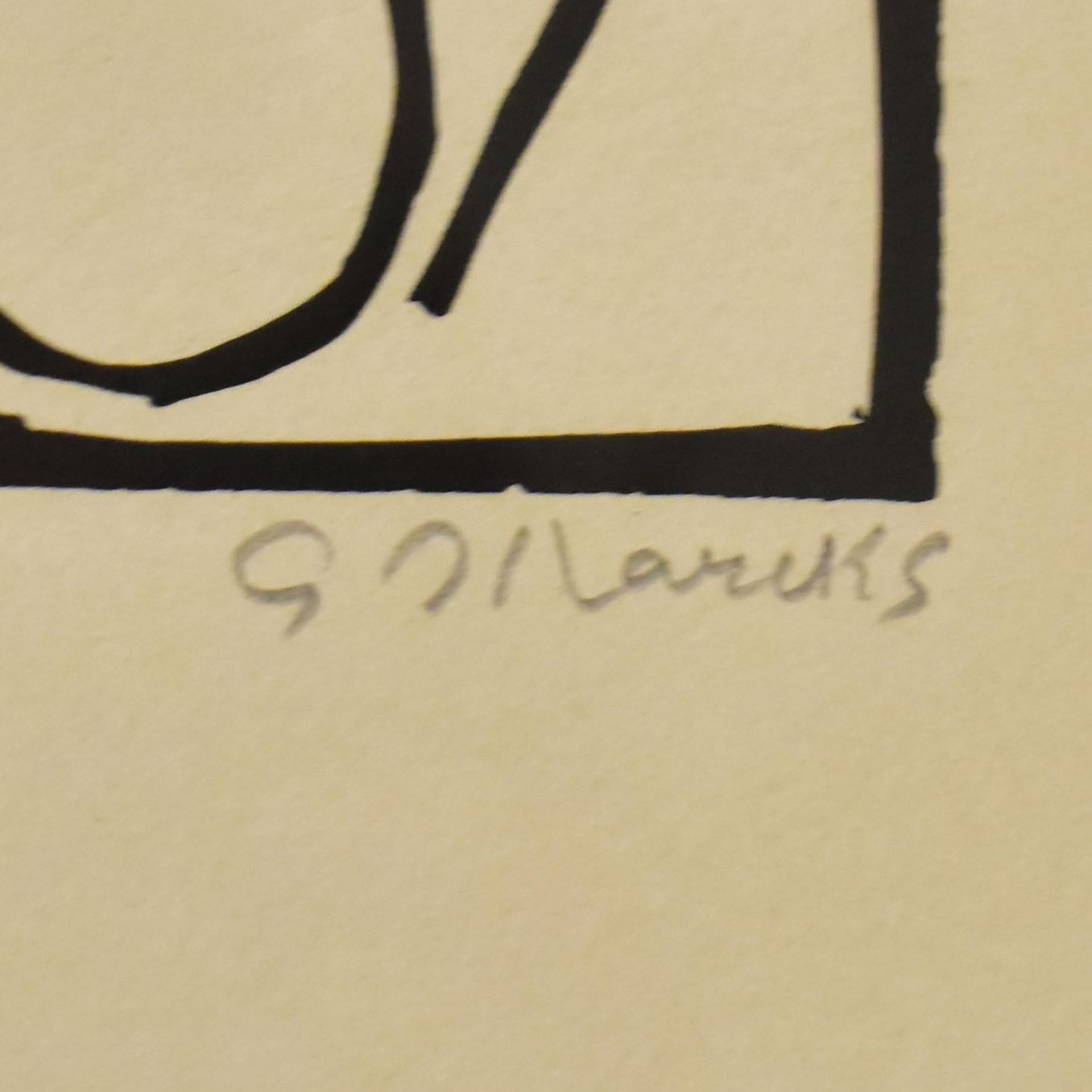 MARCKS, GERHARD. Aetatis suaer 75. Linolschnitt. - Bild 2 aus 2