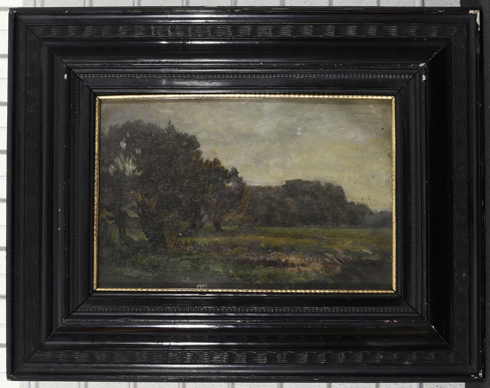 WEBER, PAUL. Landschaft bei Moosen. Öl/Leinwand/Karton. - Bild 3 aus 3