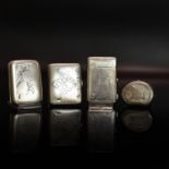 Vier kleine Geldbörsen. Russland, 20. Jh. | Silber.