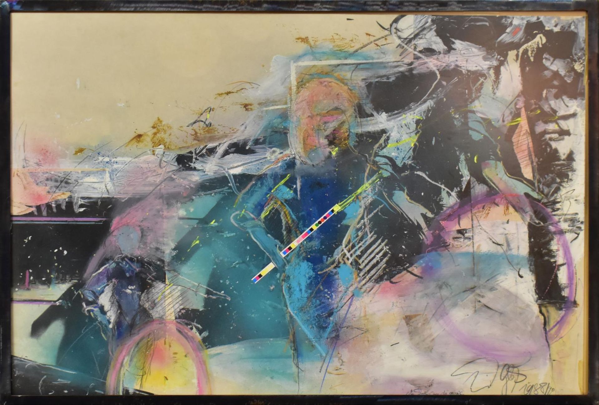 GLASS, WOLFGANG. "My doll can do magic"/ "Morning". Zwei Mischtechniken.