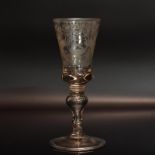 Pokal. Wohl Sachsen, 18./19. Jh. | Farbloses, leicht graustichiges Glas.