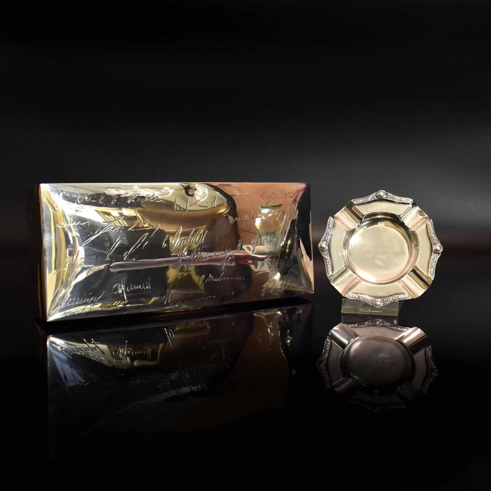 Zigarettendose und Aschenbecher. Birmingham, William Suckling Ltd. und Adie Brothers Ltd. | Silbe... - Bild 2 aus 5