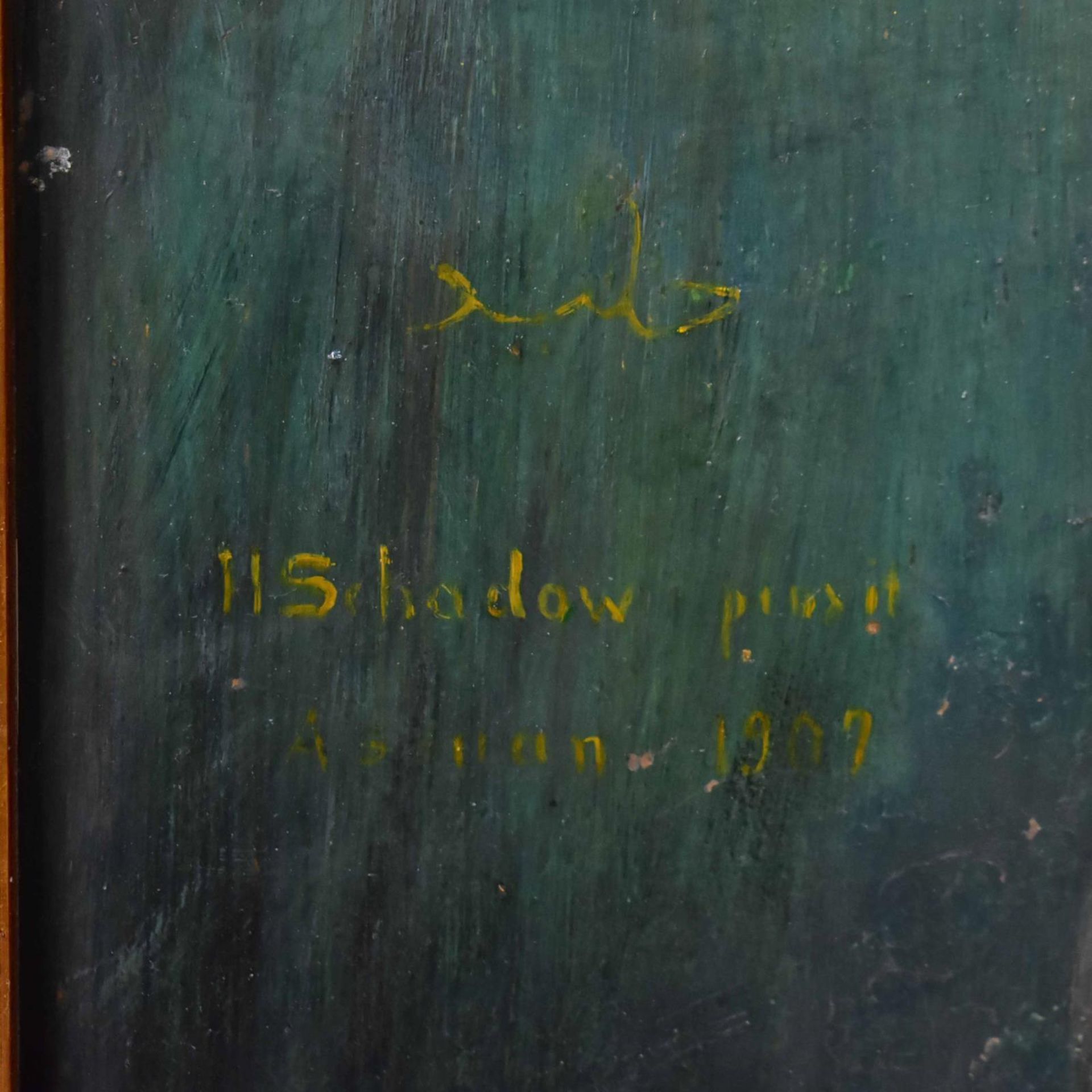 SCHADOW, HANS. Porträt einer Afrikanerin. Öl/Holz. - Bild 2 aus 3