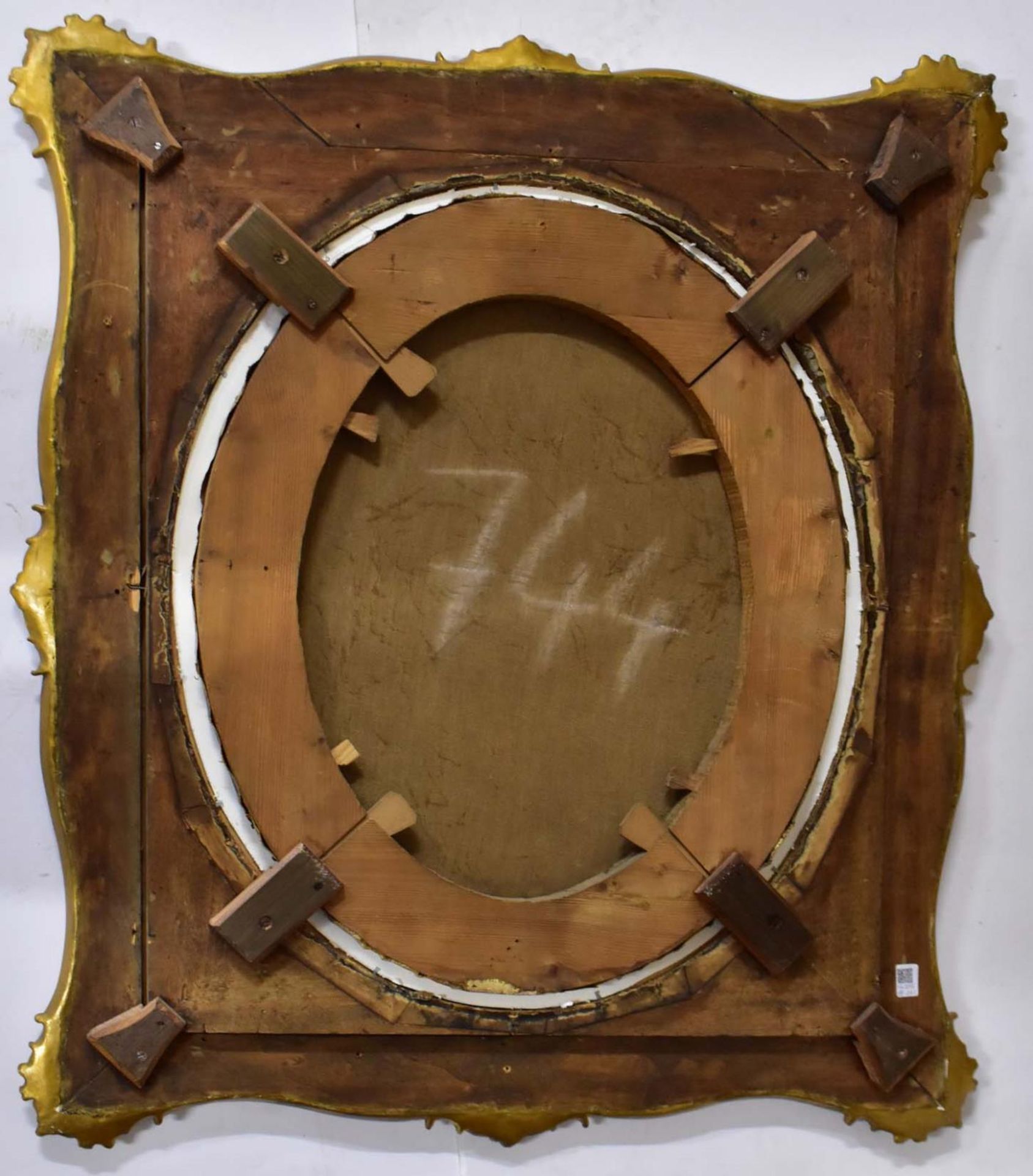 UNBEKANNT. Damenporträt. Öl/Leinwand. - Bild 2 aus 2