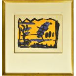 RENSCH, PETER (ZUGESCHRIEBEN). o. T. Farbholzschnitt.