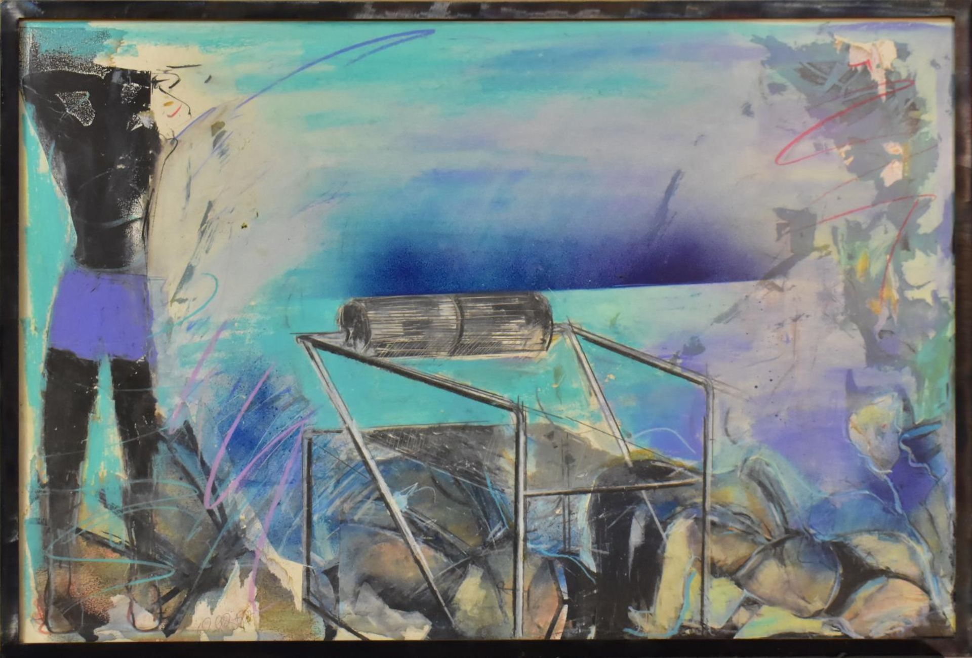 GLASS, WOLFGANG. "My doll can do magic"/ "Morning". Zwei Mischtechniken. - Bild 3 aus 4