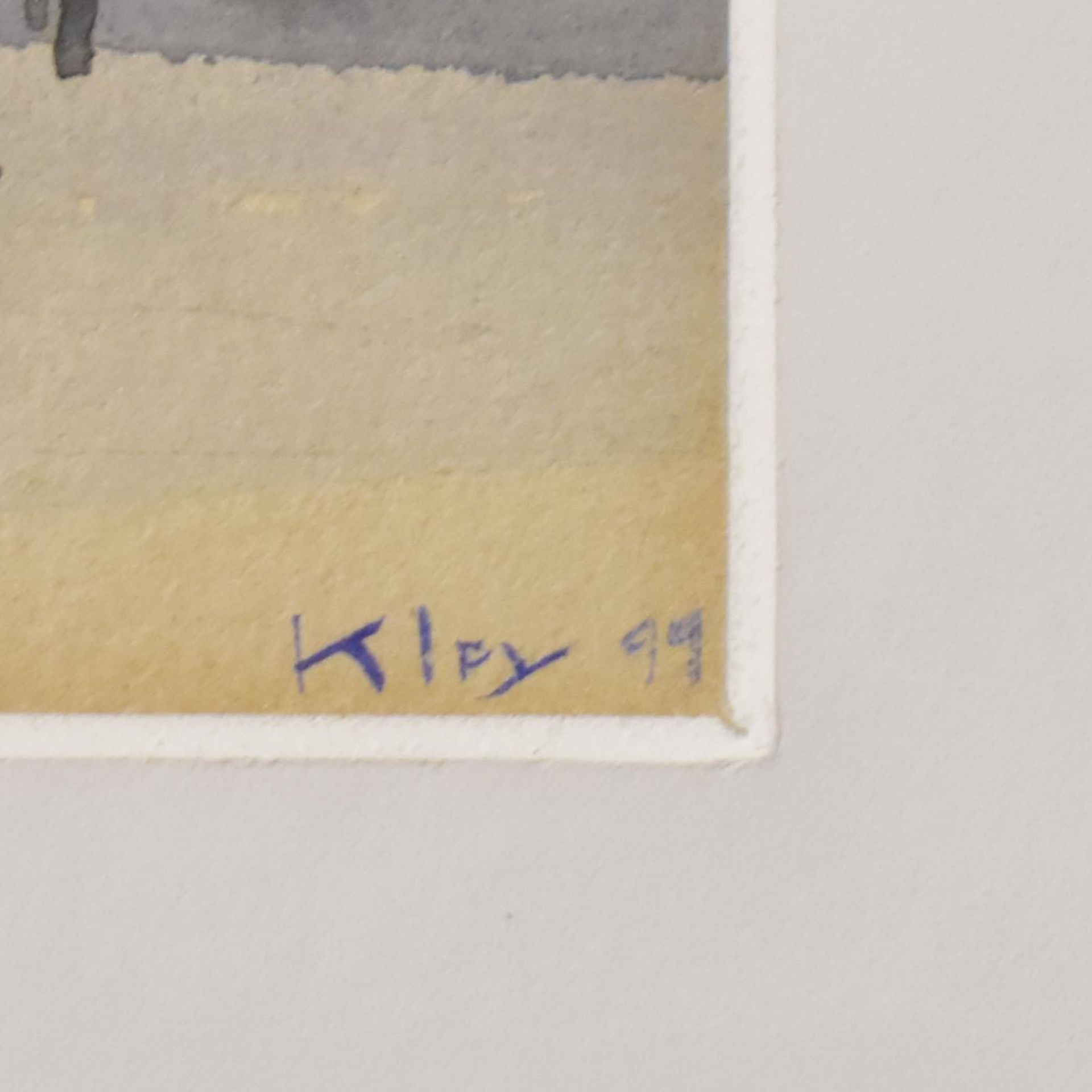 KLEY, HEINRICH. Blick auf Notre Dame. Aquarell, weiß gehöht. - Bild 2 aus 2