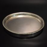 Ovales Tablett. Silber.