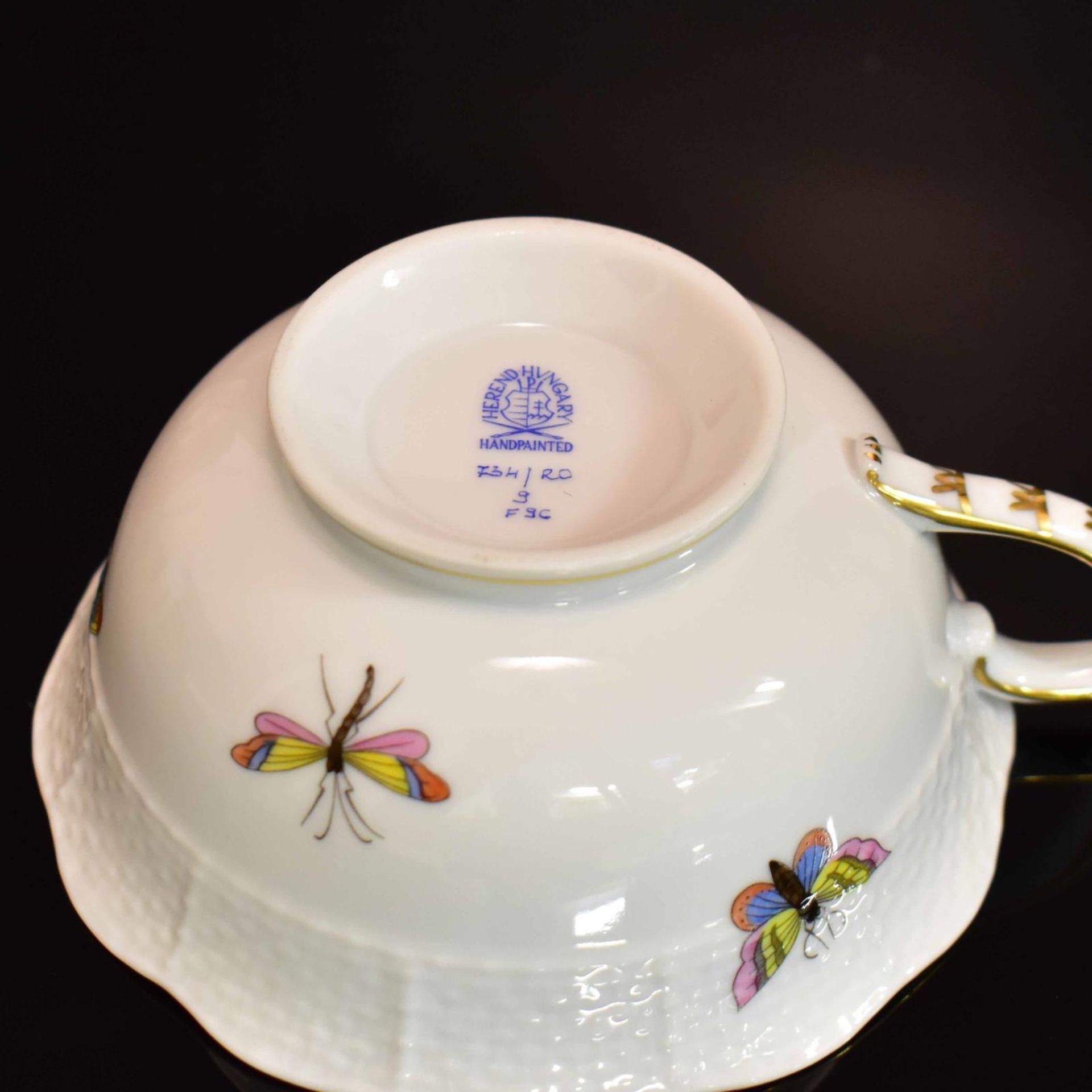 Konvolut, 15tlg. Herend | Porzellan, Farb- und Goldstaffagen. - Bild 3 aus 3