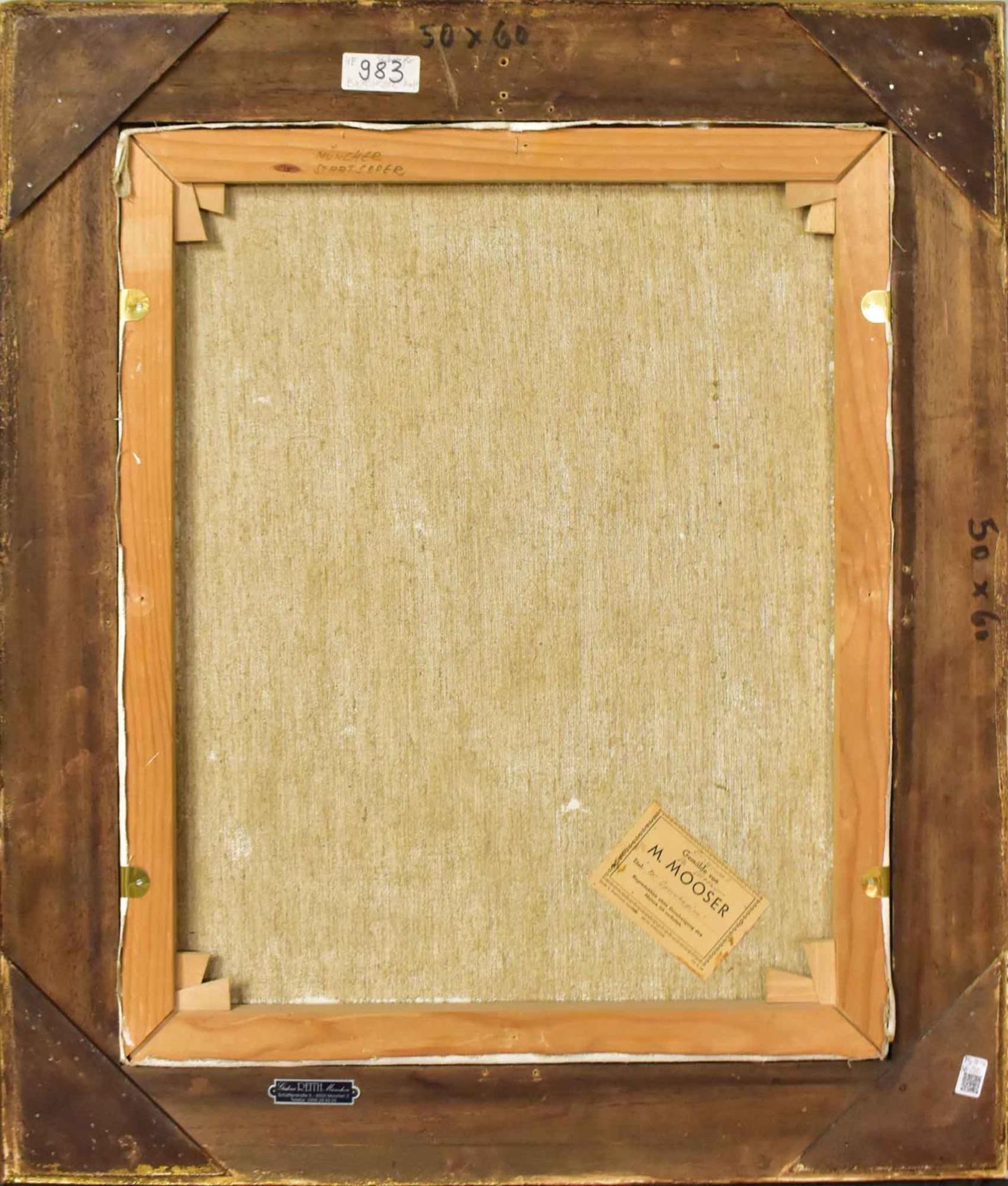 MOOSER, MARTIN. Der Opernbeginn. Öl/Leinwand. - Bild 3 aus 3