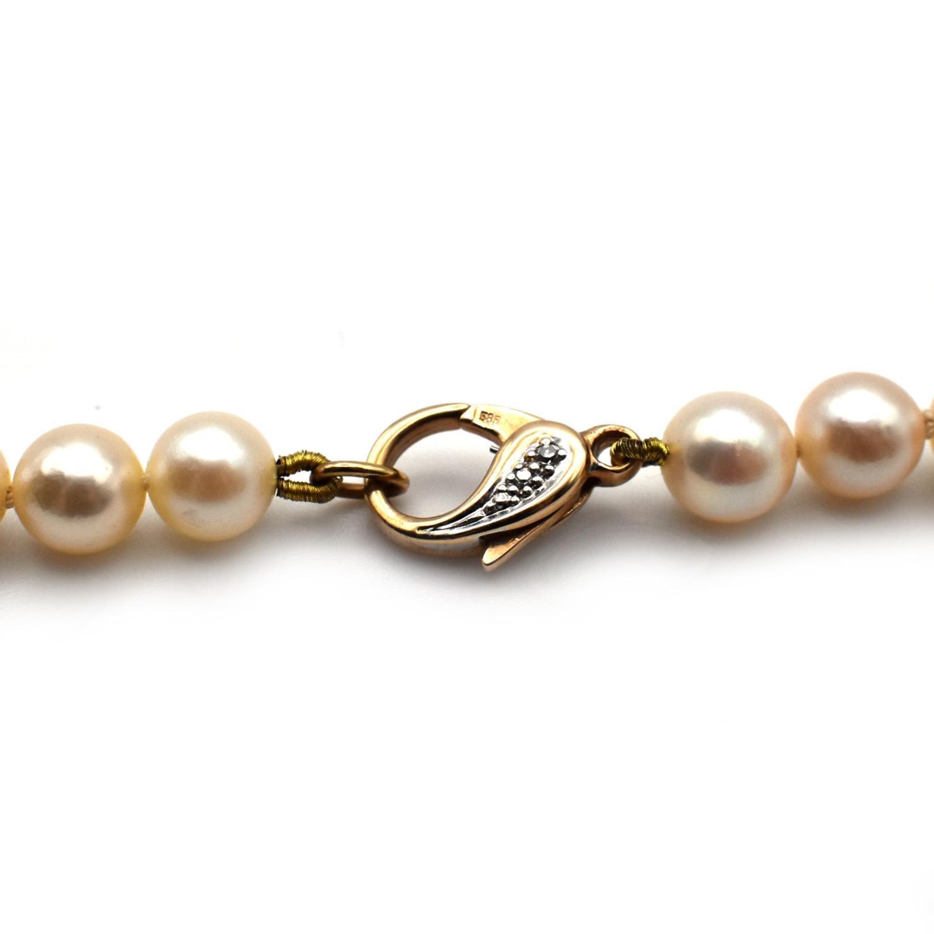 Lange Kette. Schließe 14 K GG/WG - Bild 2 aus 2