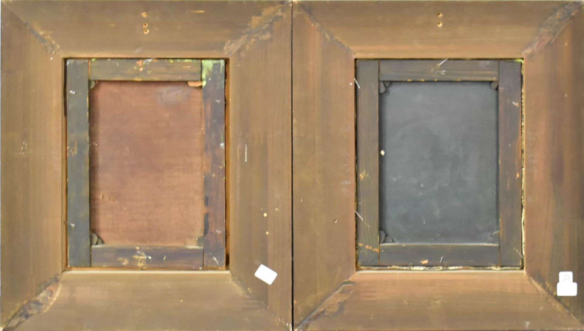 ROBERT, LÉOPOLD (?). Bildnis eines Italieners und einer Italienerin. Ein Paar Gemälde: Öl/Leinwand. - Bild 4 aus 4