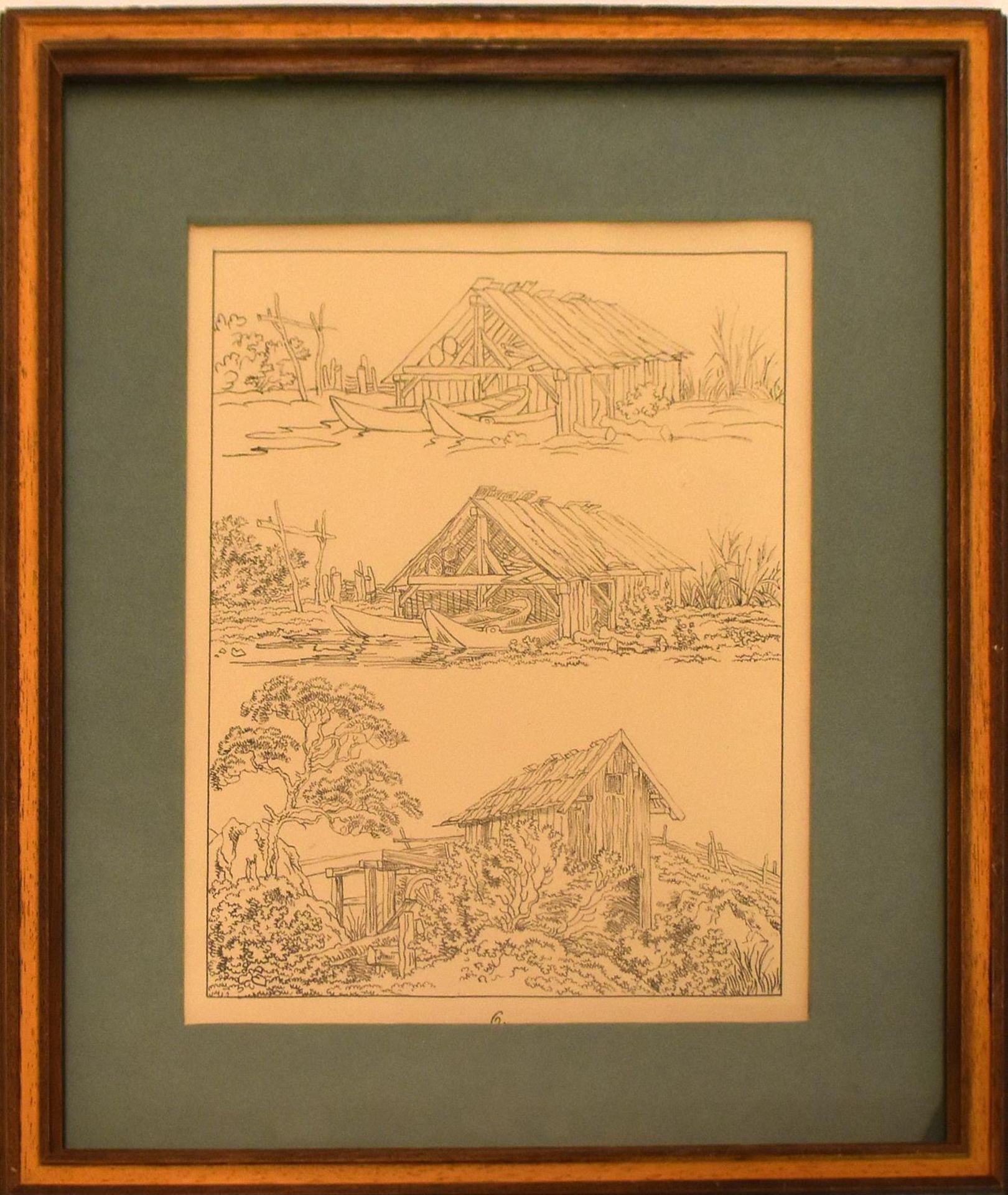 WAGENBAUER, MAX JOSEPH (WOHL). Baumstudien. Sieben Lithographien. - Bild 6 aus 14