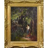 CORREGGIO, LUDWIG. Faun überrascht eine Magd. Öl/Holz.