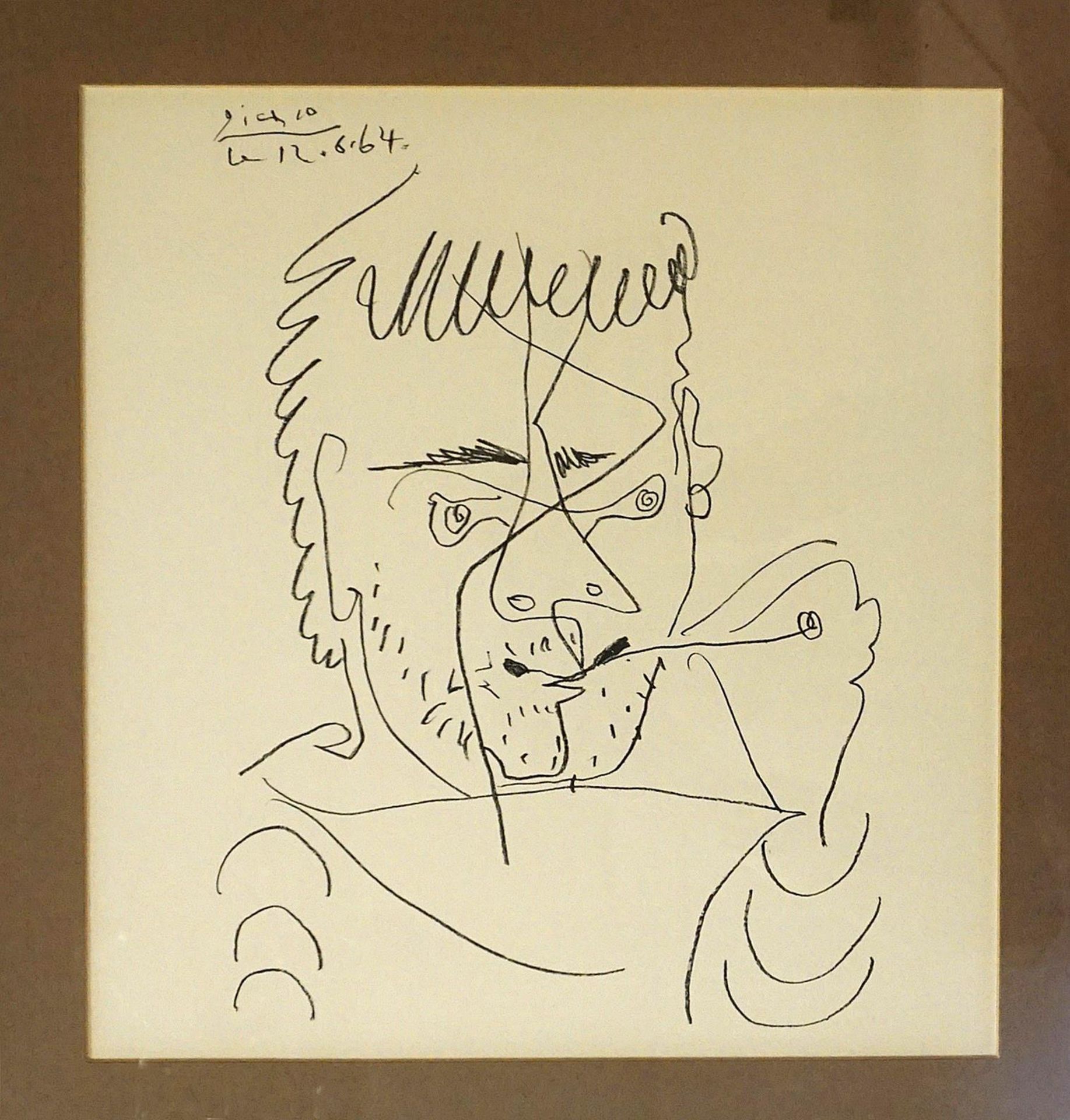 PICASSO, PABLO. Le Fumeur. Lithographie.