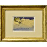 MONOGRAMMIST:IN "AC". Meine Ruh' ist hin!!. Tuschezeichnung, aquarelliert.