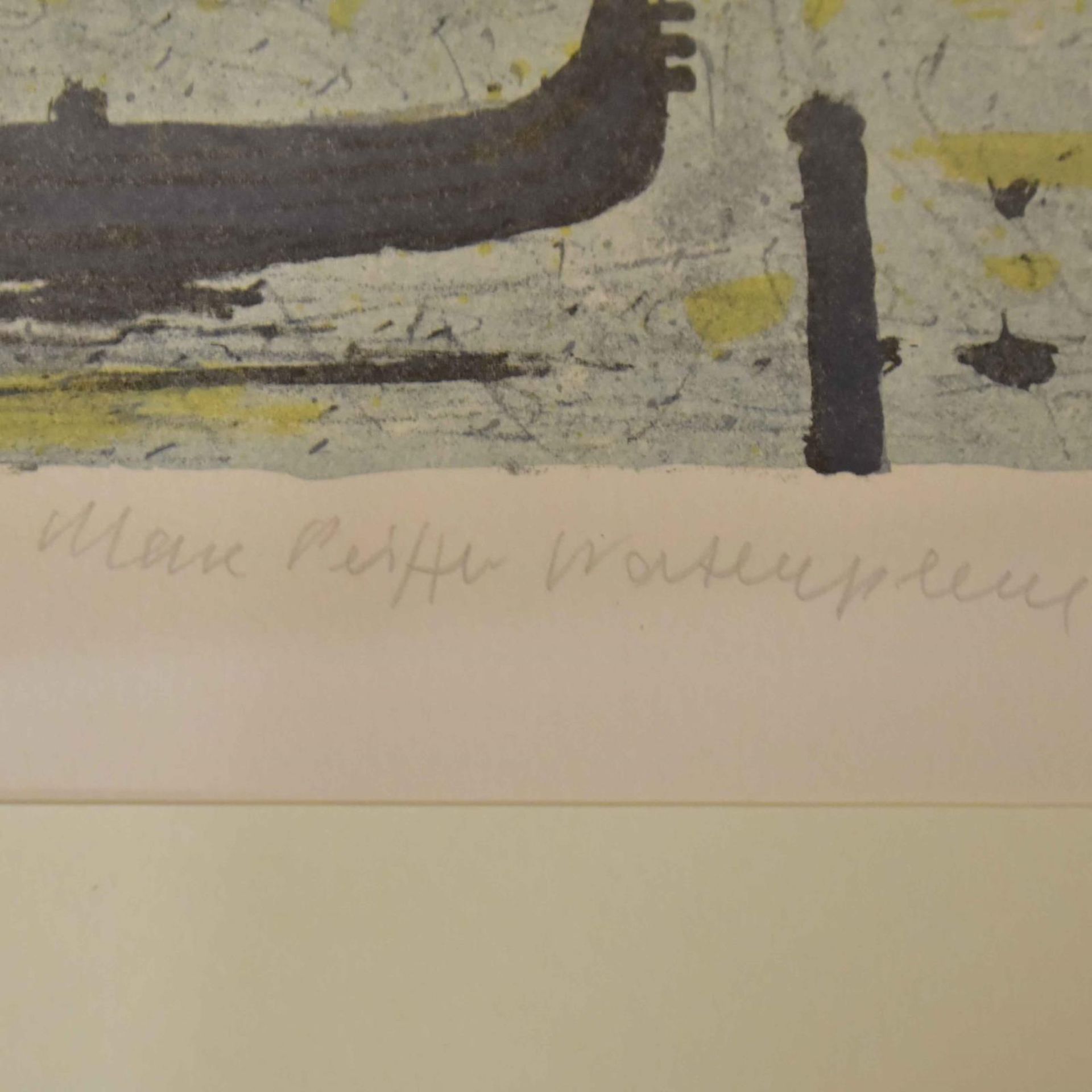 PEIFFER WATHENPHUL, MAX. Venedig, auf der Lagune. Farblithographie. - Bild 2 aus 2