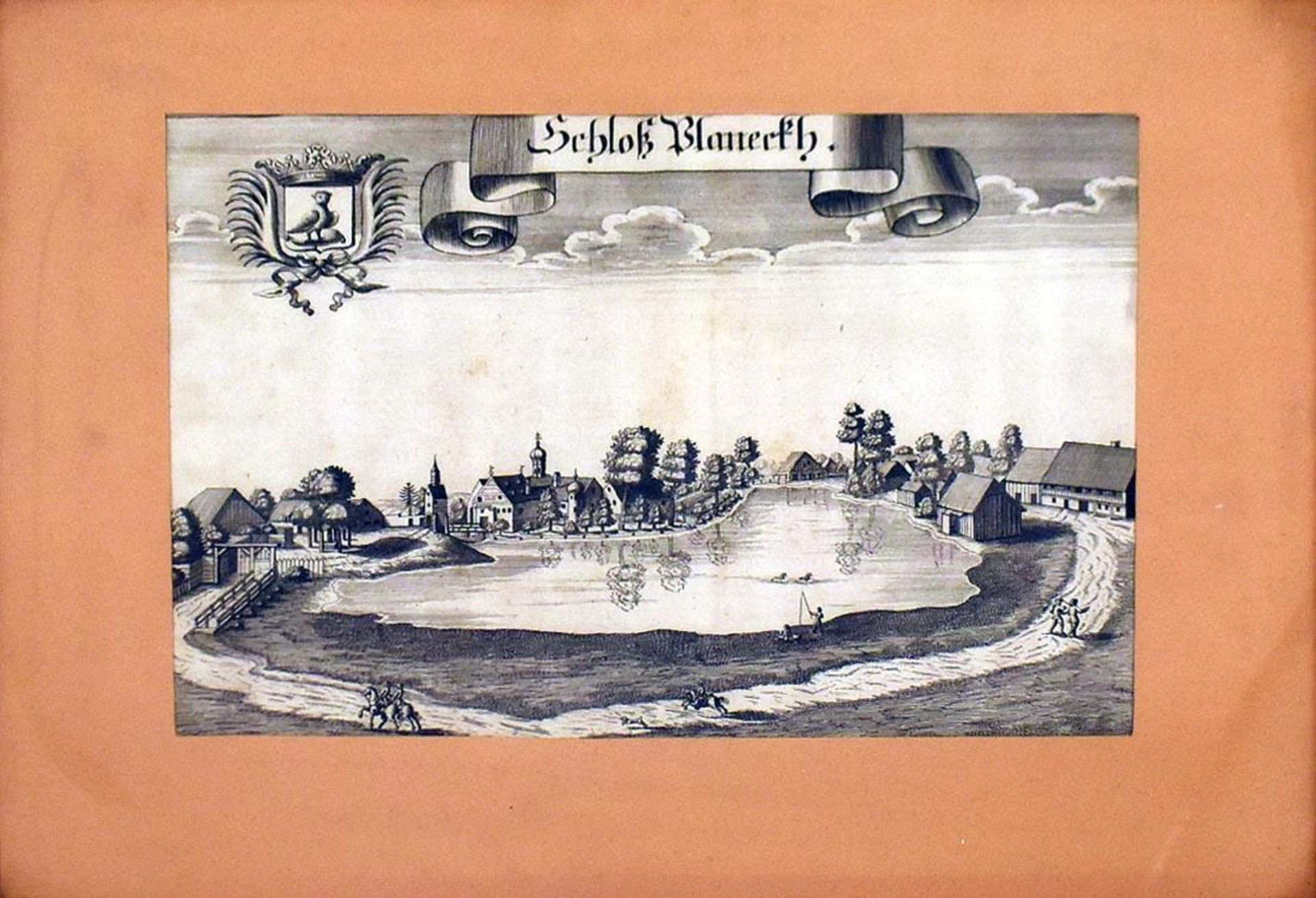 WENING, MICHAEL. Schloß- und Klosteransichten. 17 Kupferstiche, tlw. koloriert. - Bild 31 aus 32