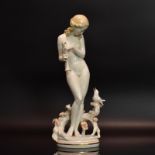 "Amsellied". Hutschenreuther, nach Entwurf von C. Werner | Porzellan, sparsame Farb- und Goldstaf...