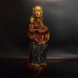 Gnadenbild von Mariazell. Österreich, 19./20 Jh. | Holz, geschnitzt, farbig gefasst.