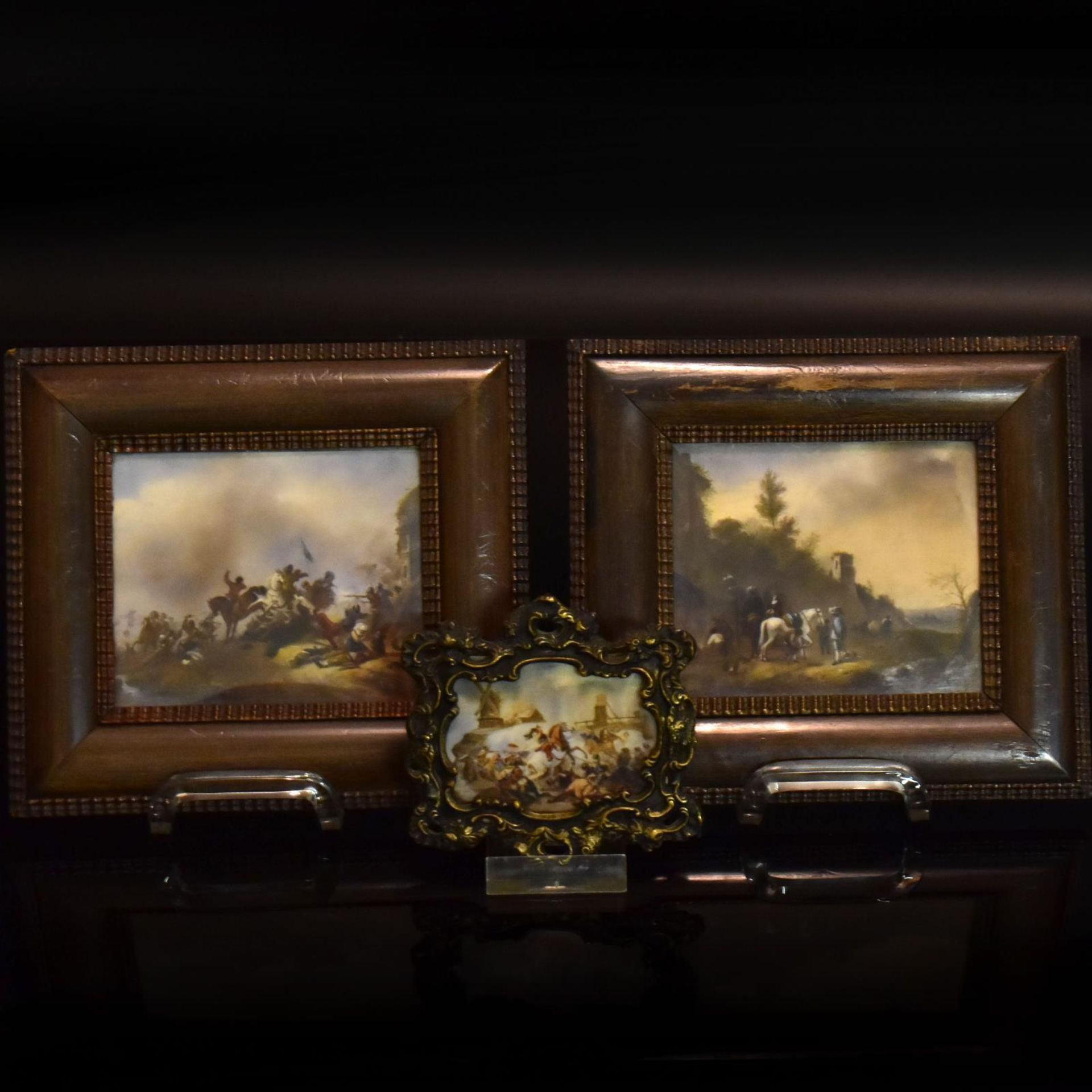 Drei Miniaturen. 19. Jh. | Aquarell- und Deckfarben.