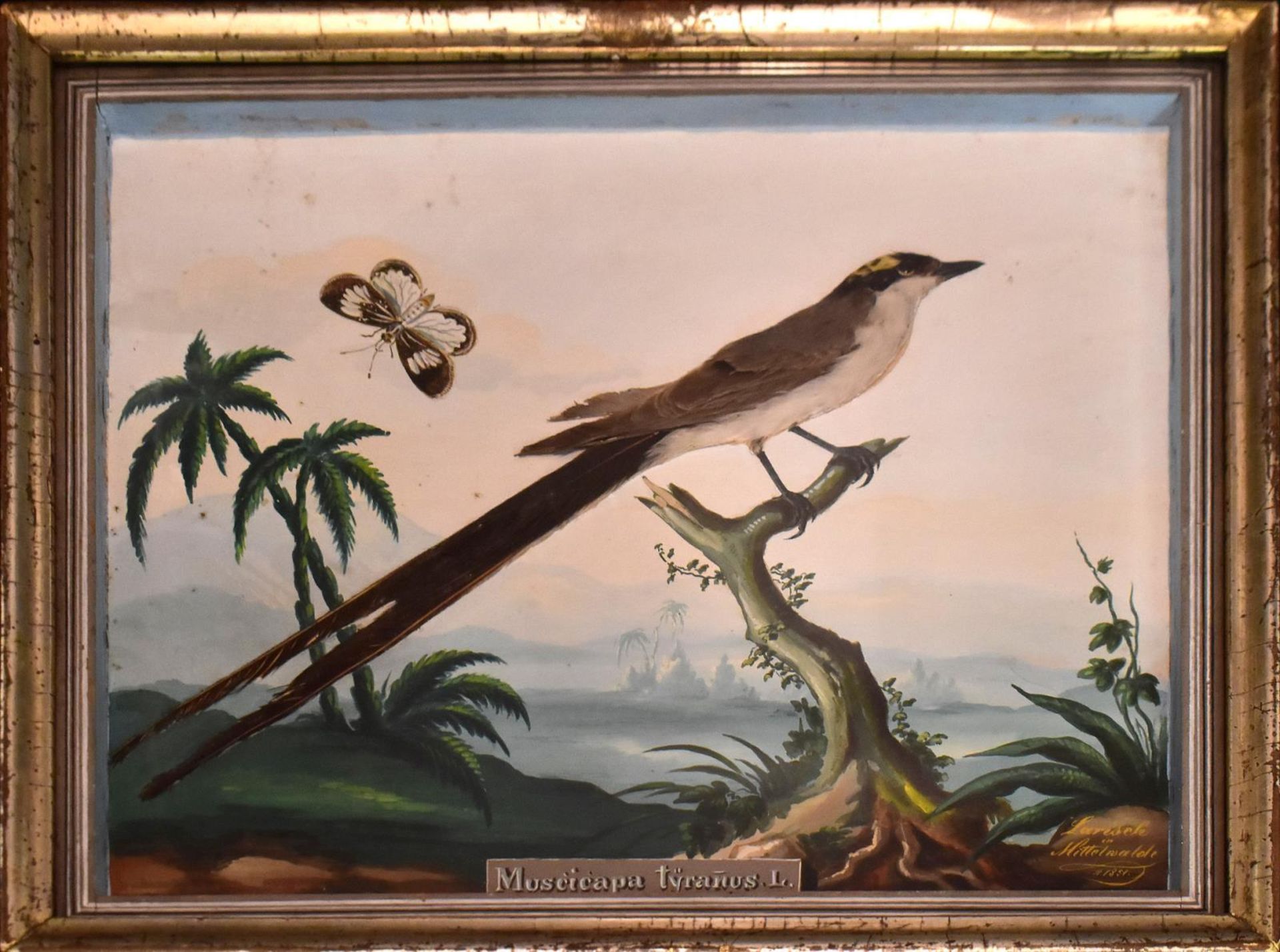 Diorama. Deutschland, um 1851 | Federn, Aquarell- und Deckfarben.