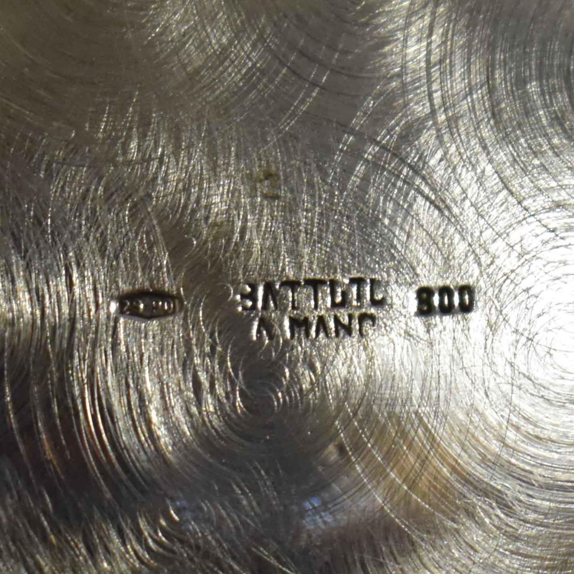 Zuckerdose. Italien, Padua, 20. Jh. | Silber, Hammerschlagdekor. - Bild 3 aus 3