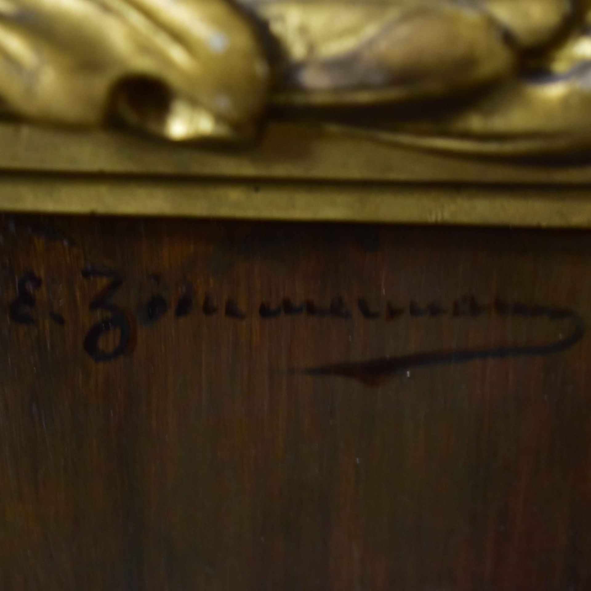 ZIMMERMANN, ERNST. Der Zecher. Öl/Holz. - Bild 2 aus 3