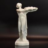 "Reife Früchte". Schwarzburger Werkstätten, nach Entwurf von E. Wagner | Porzellan, weiß.