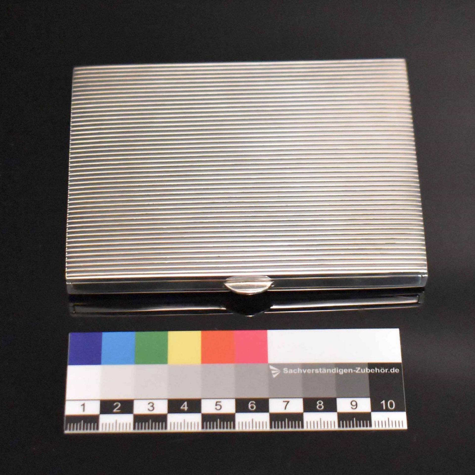 Zigarettenetui. Schwäbisch Gmünd, 20. Jh., Franz Scheurle | Silber, innen vergoldet. - Bild 3 aus 4