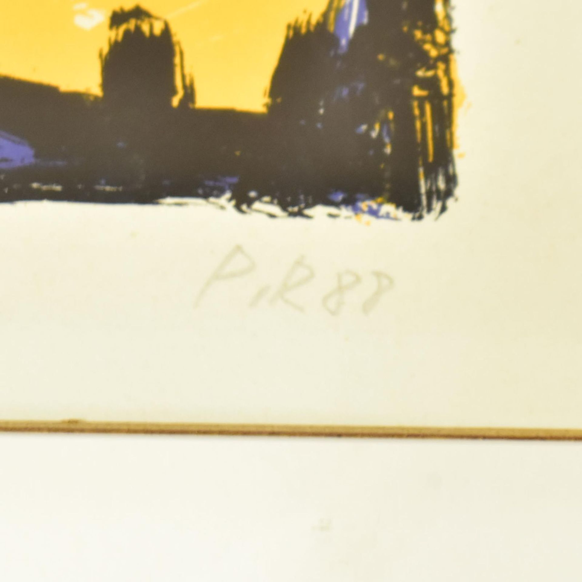 RENSCH, PETER (ZUGESCHRIEBEN). o. T. Farbholzschnitt. - Bild 2 aus 2